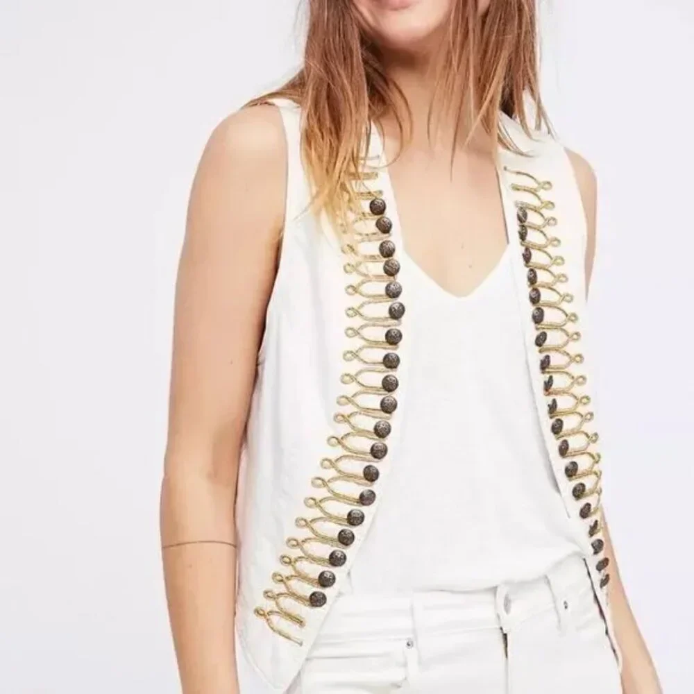 NWOT Free People Shrunken Vest